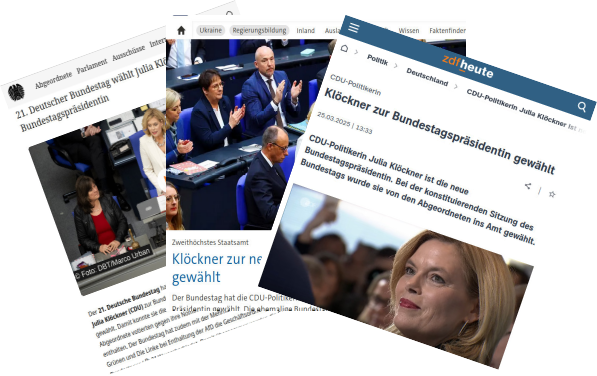 Kloeckner wird Bundestagspräsidentin
